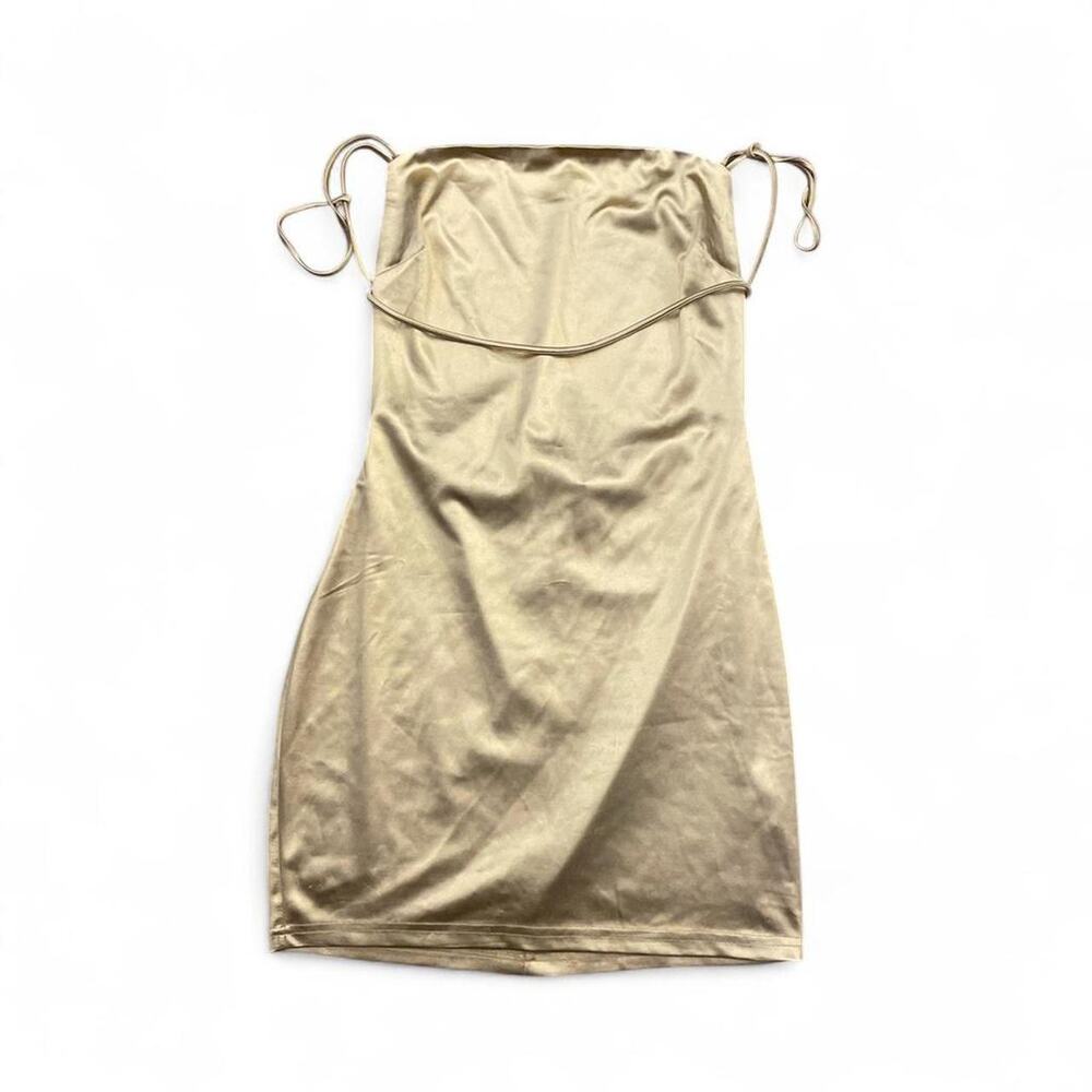 Better Be Gold mini bodycon dress Women Large L